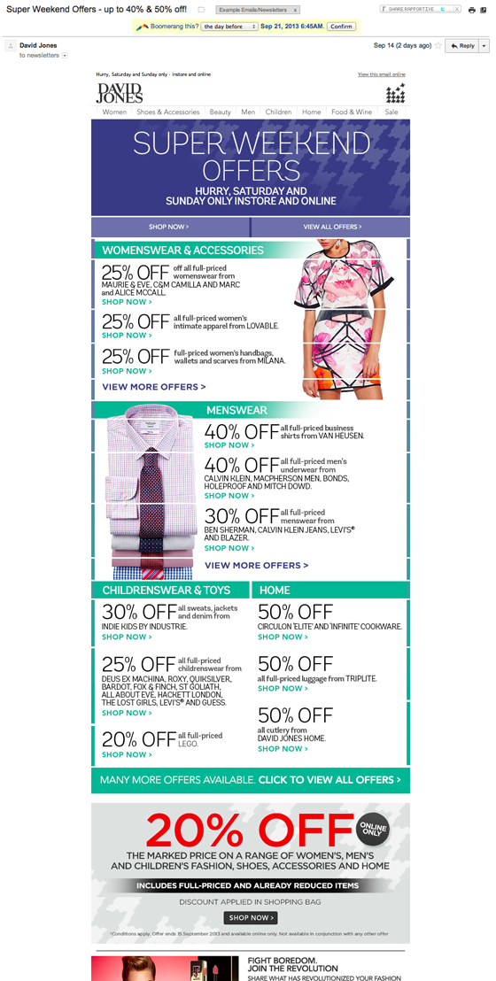 Email Marketing Multiple Calls To Action