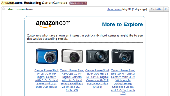 amazon lifecycle email campaign 